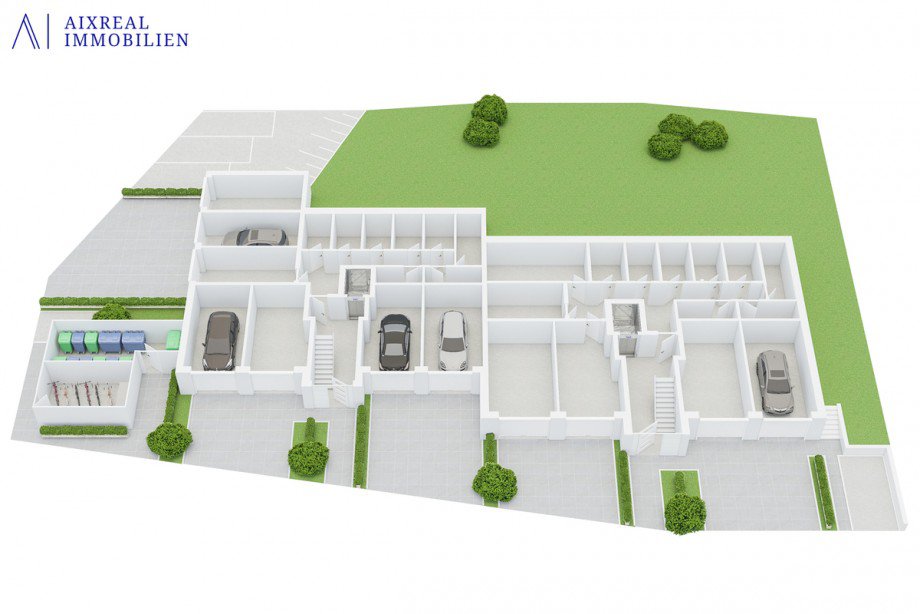 3D Grundriss_Keller_Perspektive Etagenwohnung Herzogenrath