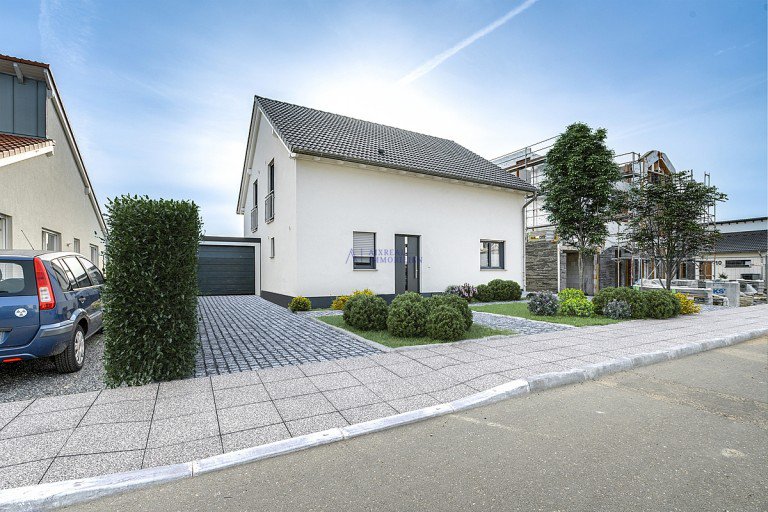 Visualisierung Vorderseite Herzogenrath Einfamilienhaus | VERKAUFT | Freistehender Neubau f�r die ganze Familie